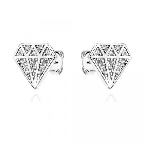 Сребърни обеци Diamond Glow Сребърни обеци Diamond Glow