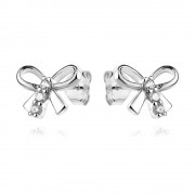 Сребърни обеци Sweet Ribbon