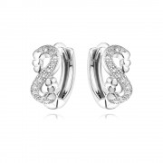 Сребърни обеци Finity