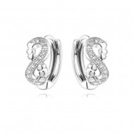 Сребърни обеци Finity