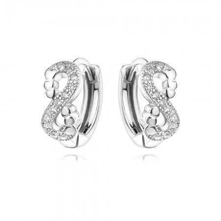 Сребърни обеци Finity