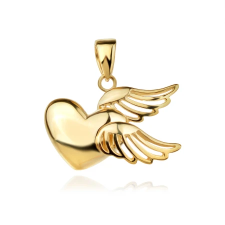 Златен медальон Love with wings Златен медальон Love with wings