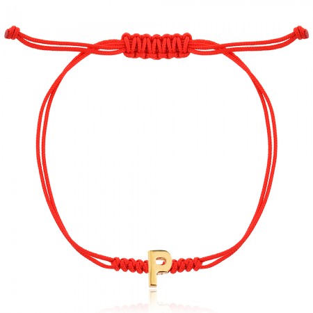 Гривна с червен конец и буква