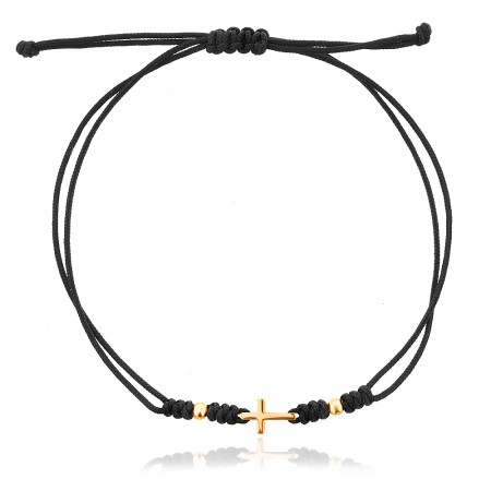  Гривна с черен конец и кръстче