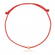 Гривна с червен конец и диамант Гривна с червен конец и диамант
