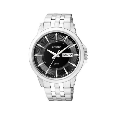  CITIZEN Black Dial Stainless Steel Men's Watch BF2011-51EE