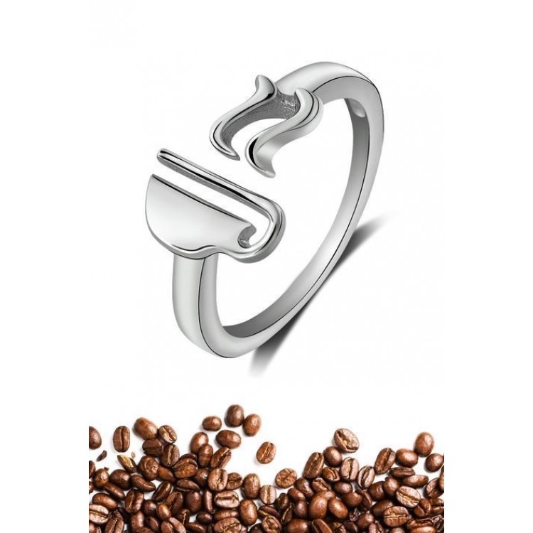 Сребърен пръстен Coffe (Пръстени) Сребърен пръстен Coffe - Пръстени