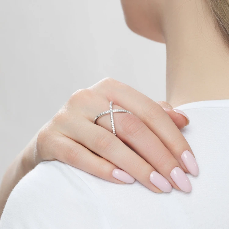 Сребърен пръстен Х Stone  