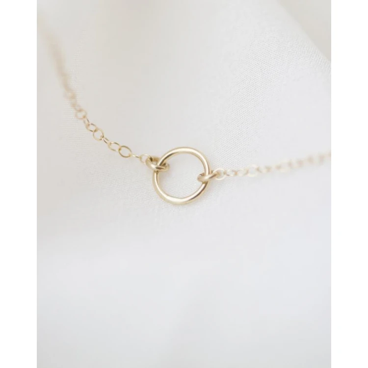 Сребърно двойно колие  Round  & Pearl