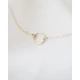 Сребърно двойно колие  Round  & Pearl