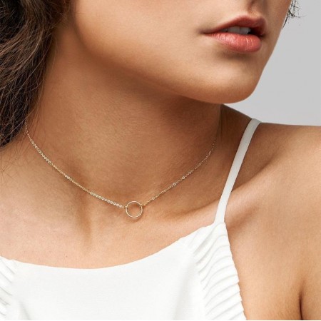 Сребърно двойно колие Round & Pearl Сребърно двойно колие Round & Pearl