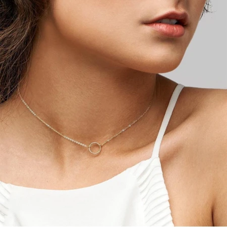 Сребърно двойно колие Round & Pearl Сребърно двойно колие Round & Pearl
