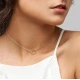 Сребърно двойно колие  Round  & Pearl
