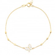 Златна Гривна White Butterfly