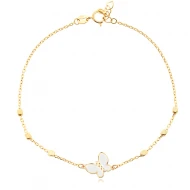 Златна Гривна White Butterfly Златна Гривна White Butterfly