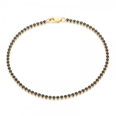 Златна гривна 14 карата BLACK LIU