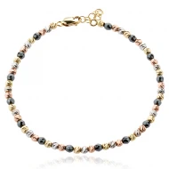 Златна гривна Diamond cut ball Onyx 1 Златна гривна Diamond cut ball Onyx 1