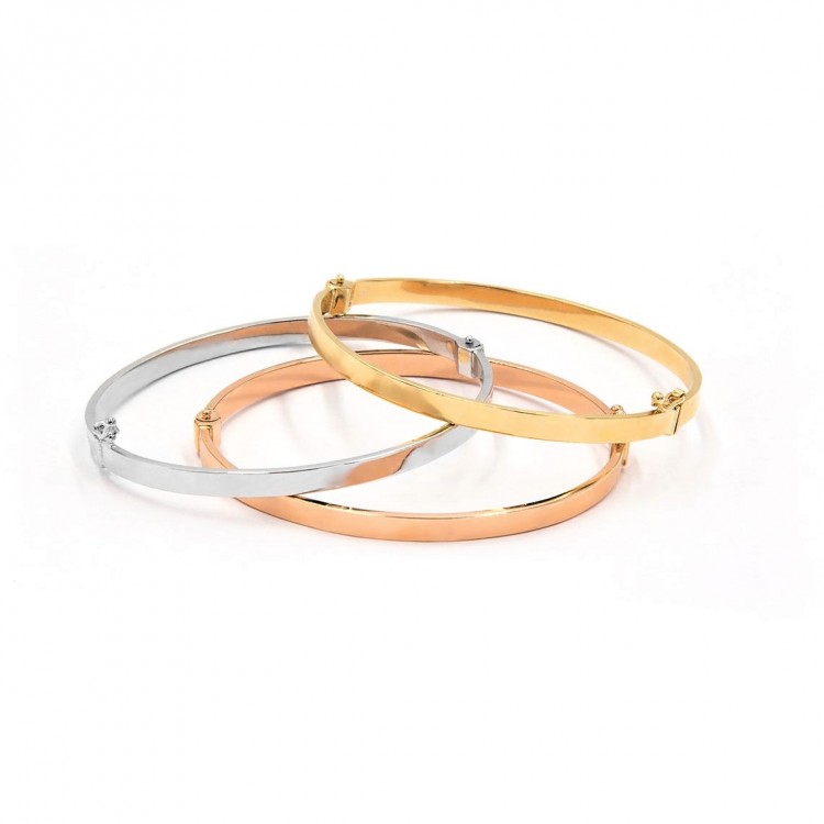 Златна твърда гривна Love Bangle (Гривни) Златна твърда гривна Love Bangle - Гривни