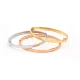 Златна твърда гривна Love Bangle