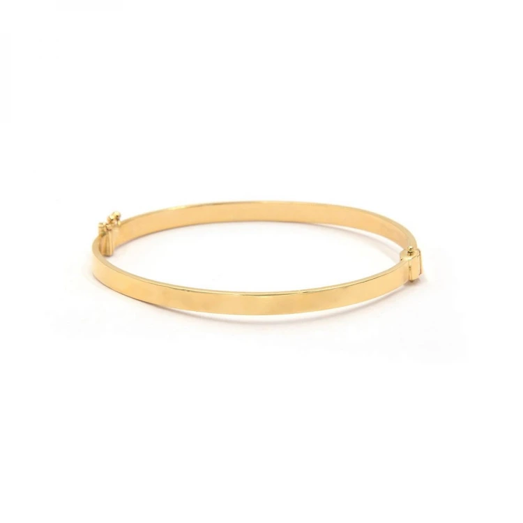 Златна твърда гривна Love Bangle