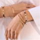 Златна твърда гривна Love Bangle (Гривни) Златна твърда гривна Love Bangle - Гривни