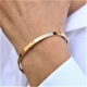 Златна твърда гривна Love Bangle
