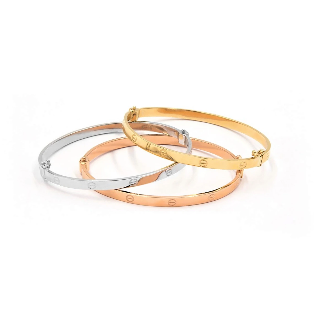 Златна твърда гривна Love Bangle Златна твърда гривна Love Bangle