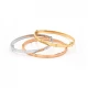 Златна твърда гривна Love Bangle