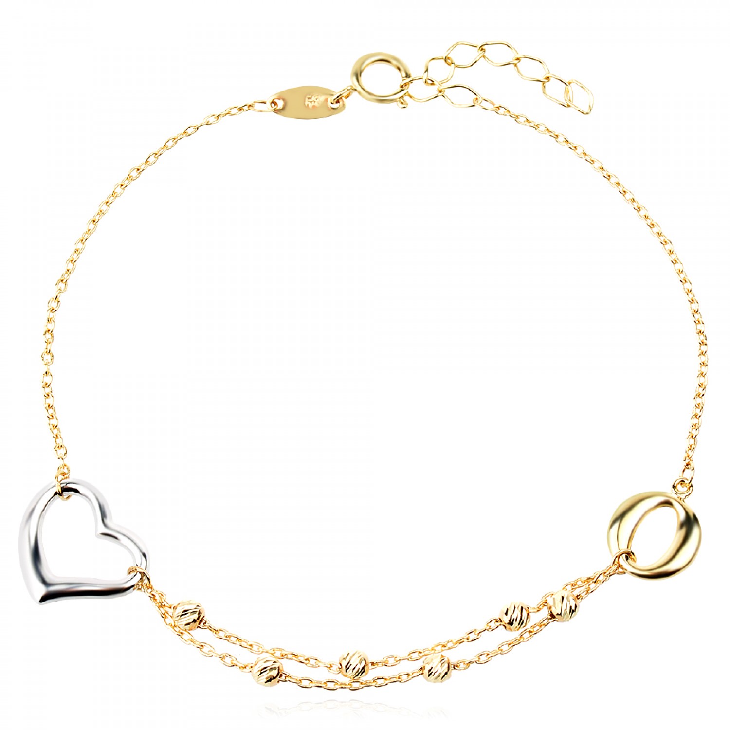 Златна гривна Heart (BESTSELLERS) от Victoria-Gold.com