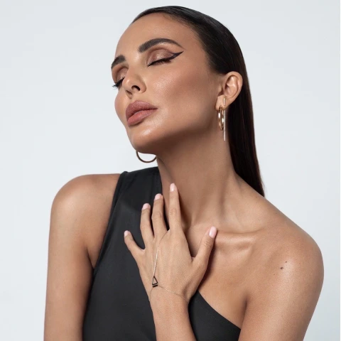 Златни обеци Lux Line