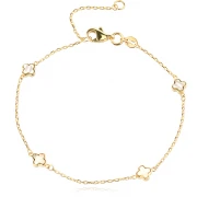 Златна Гривна Clover Nacre