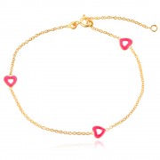 Златна Гривна Color Heart