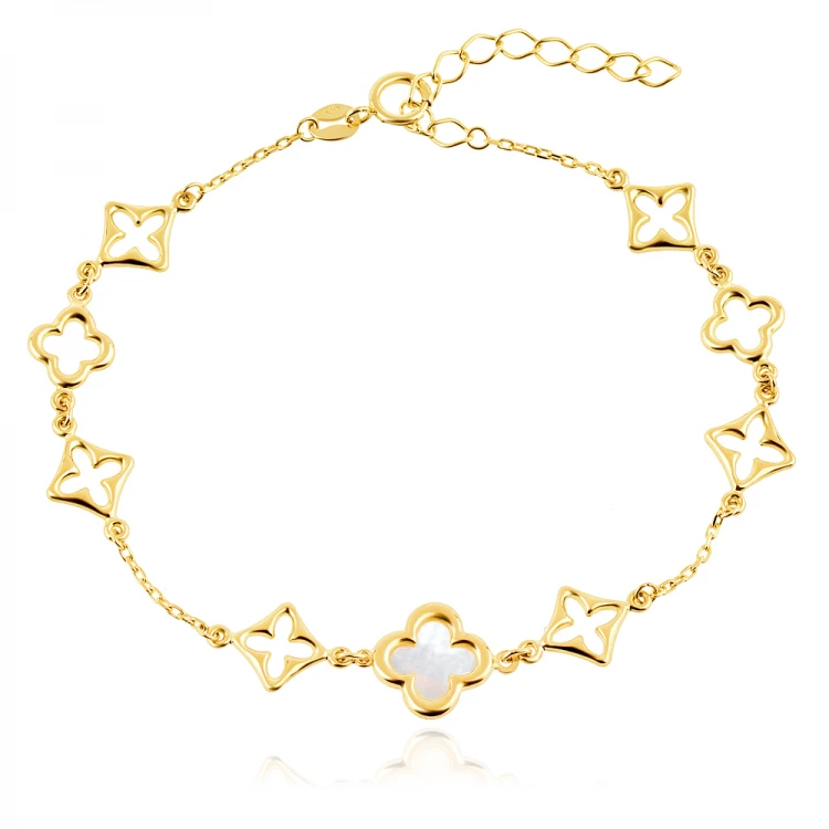 Златна Гривна Cleef Nacre Златна Гривна Cleef Nacre