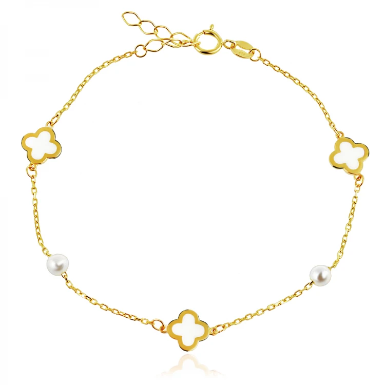 Златна Гривна Cleef Pearl Златна Гривна Cleef Pearl