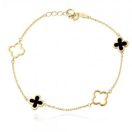 Златна Гривна Clover Златна Гривна Clover