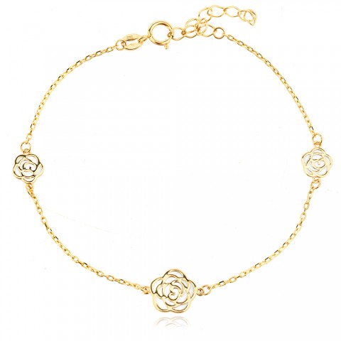 Златно колие White Rose