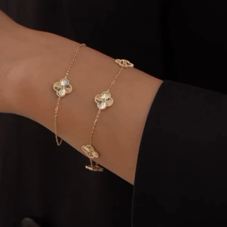 Златна Гривна Diamond Clover Златна Гривна Diamond Clover