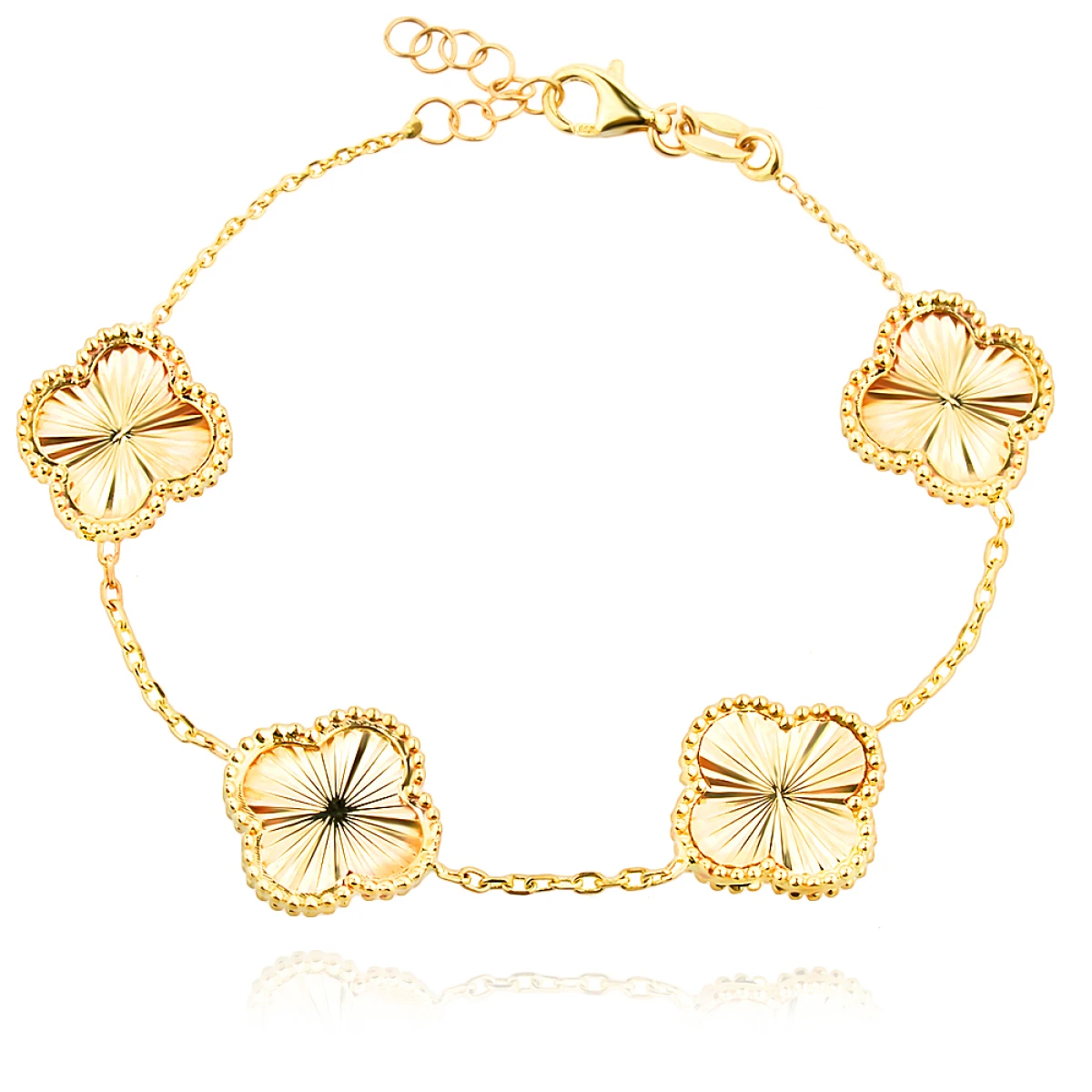 Златна Гривна Diamond Clover