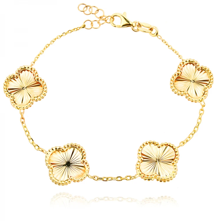 Златна Гривна Diamond Clover