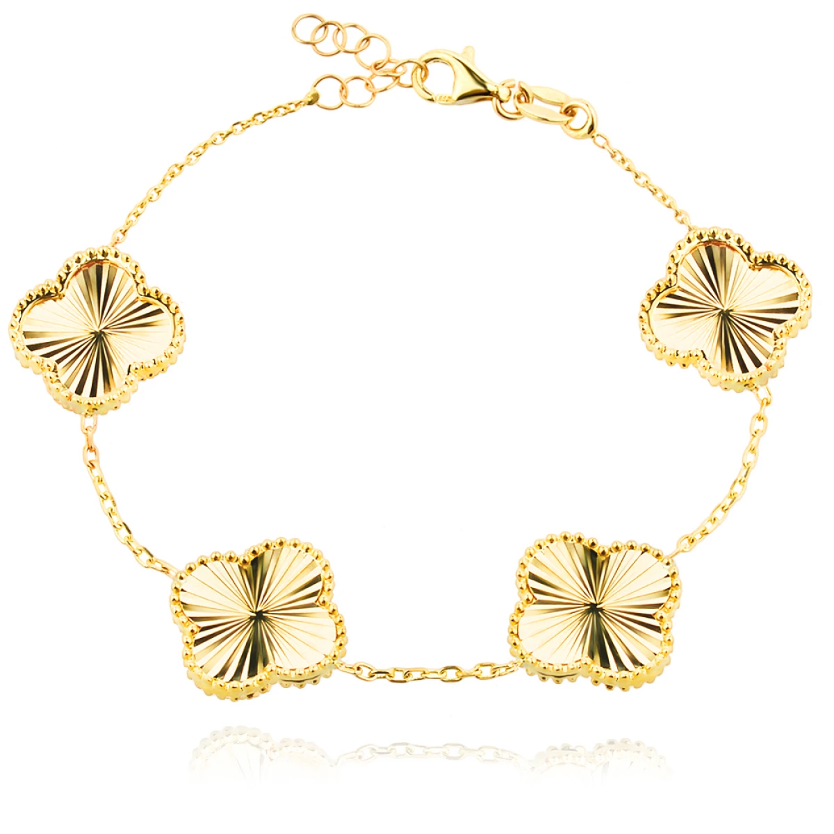 Златна Гривна Diamond Clover
