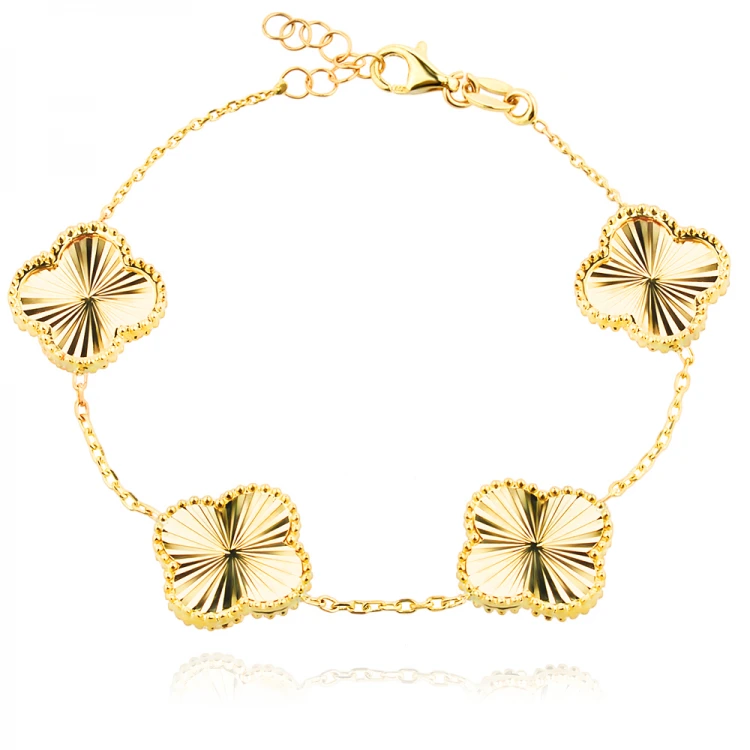 Златна Гривна Diamond Clover