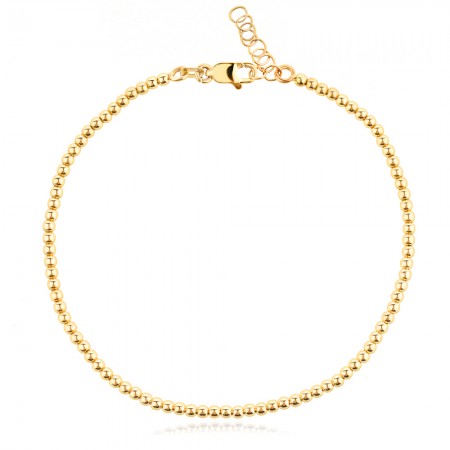 Златна гривна с топчета Златна гривна с топчета