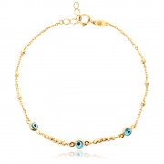 Златна Гривна Blue Eva