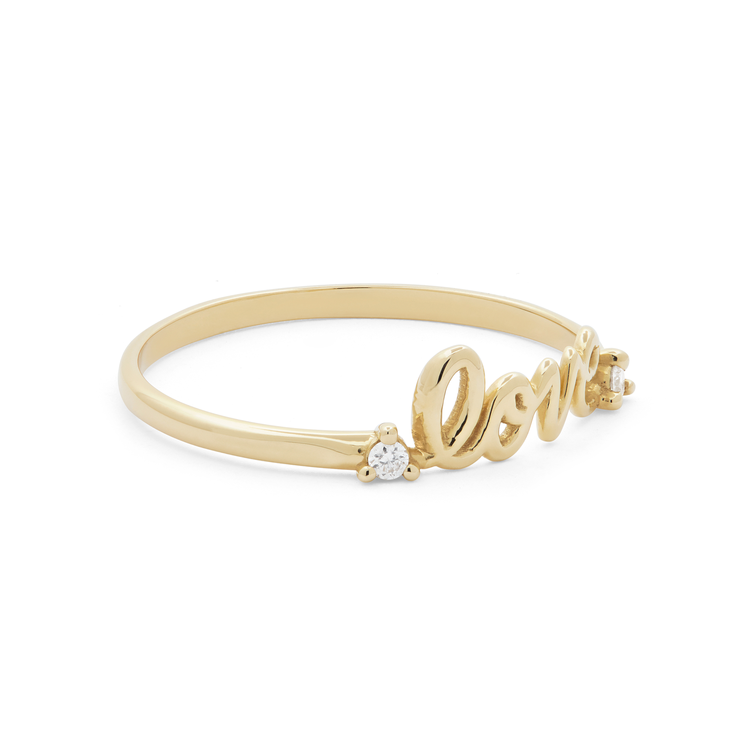 Златен пръстен LOVE (Пръстени) Златен пръстен LOVE - Пръстени