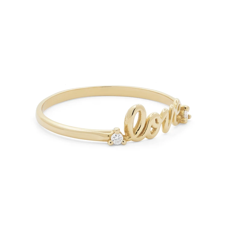 Златен пръстен LOVE Златен пръстен LOVE