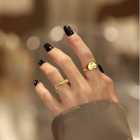 Златен пръстен Сърце Златен пръстен Сърце