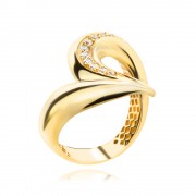 Златен пръстен Fusion Solia