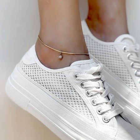 Златна гривна за крак Sunny Златна гривна за крак Sunny