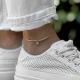 Златна гривна за крак Diamond Love Златна гривна за крак Diamond Love